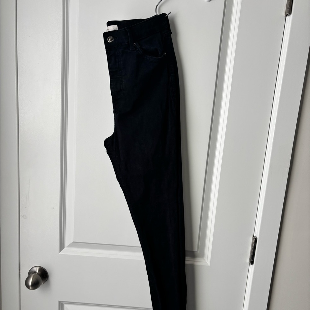 Topshop Tall High-Waisted Black Skinny Jeans | Size 30 Tall